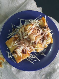 Foto resep KULIT PANGSIT ISI TAPE & COKLAT (cemilan sore)
