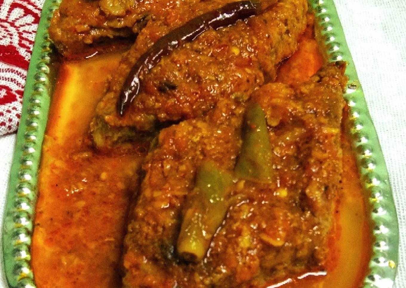 Raw banana cutlet curry