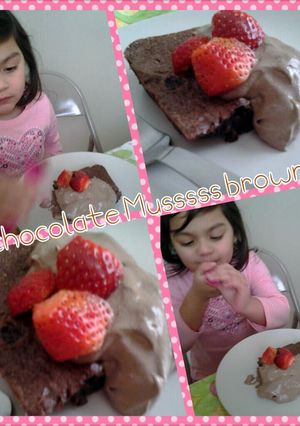 A picture of Chocolate Mousse Brownies.