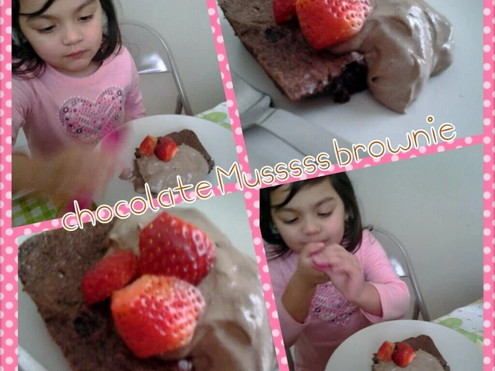 Simple Way Make Recipe Chocolate Mousse Brownies that is Really Delicious, Delicious}