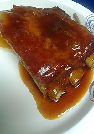 A picture of Bourbon sauce.