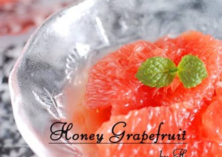 Simple Way to Make Super Quick Homemade Honey Grapefruit