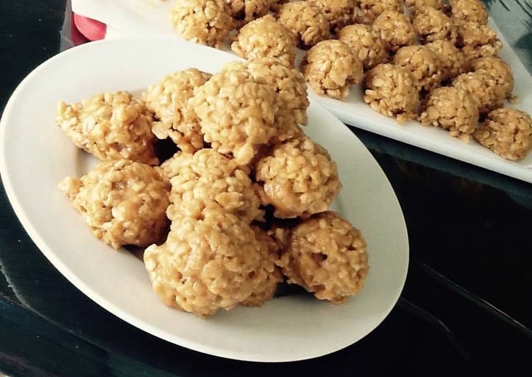 Steps to Prepare Favorite Easiest No-Bake Peanut Butter/Rice Krispies Treats!