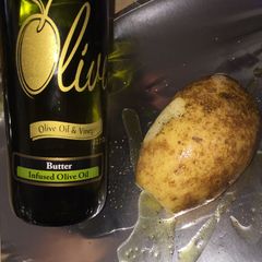 A picture of Butter Flavored Olive Oil Crock Pot Baked Potatoes.