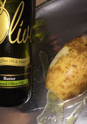 A picture of Butter Flavored Olive Oil Crock Pot Baked Potatoes.