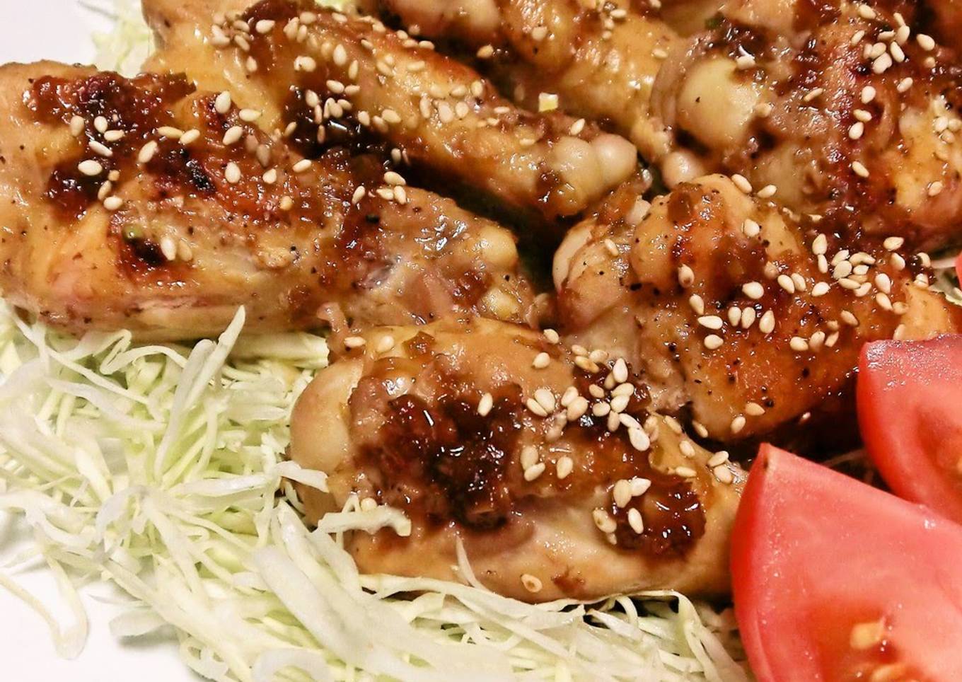 Flavorful Teriyaki Chicken Drumettes In a Frying Pan