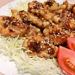 A picture of Flavorful Teriyaki Chicken Drumettes In a Frying Pan.