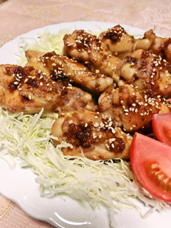 A picture of Flavorful Teriyaki Chicken Drumettes In a Frying Pan.