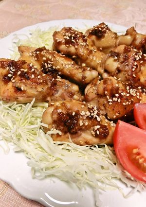 A picture of Flavorful Teriyaki Chicken Drumettes In a Frying Pan.