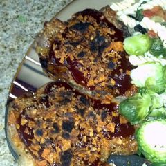 A picture of Matty's BBQ pork chops.