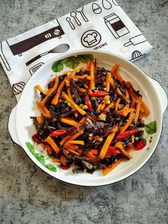 Foto resep Tumis Wortel Jamur Kuping