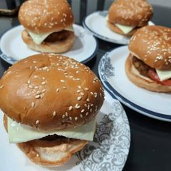 A picture of Aloo tikki burger.
