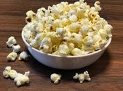A picture of salty popcorn