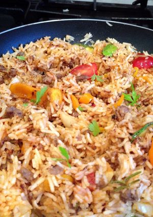 A picture of Some Kind Of Rice Dish.