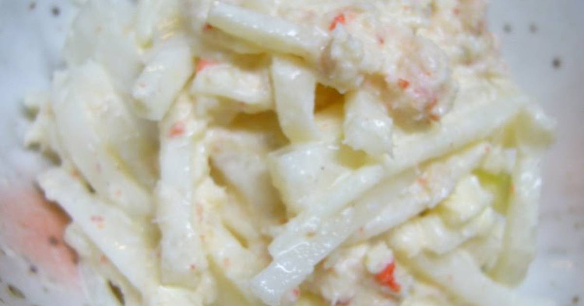 Upgraded Daikon Radish Salad with Canned Crabmeat Recipe by cookpad