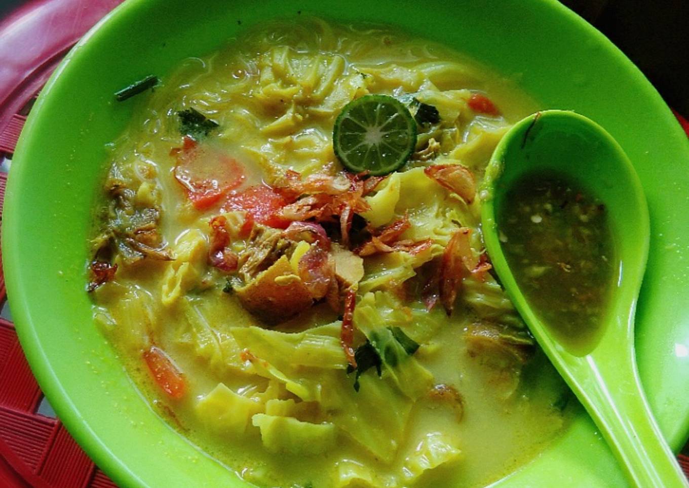 Soto kepala kambing santan instan