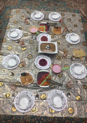 عکسی از دستور سفره افطاری ما