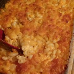 A picture of Gram's Baked Mac n Cheese.