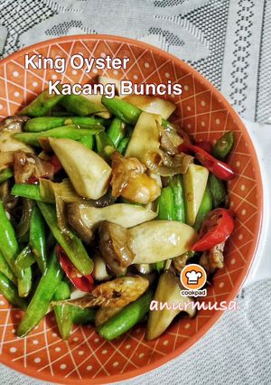 Gambar King Oyster Mushroom Kacang Buncis