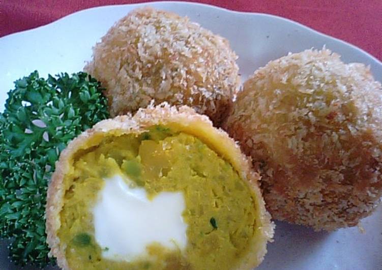 Recipe of Favorite Kabocha Squash Croquette Balls Loved By Kids