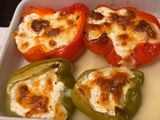 Mozzarellás-cottage cheese-s töltött kápia paprika