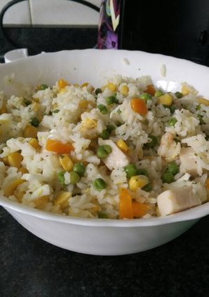 Una foto de Arroz delicias varias