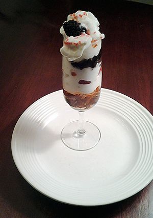 A picture of Simple Jello Berrie Cream Parfaits.