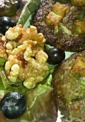 A picture of Sig's Courgette, Lentil & Tofu Fishcake.