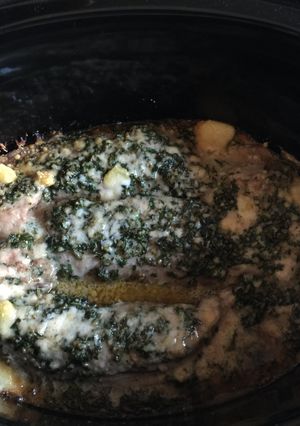 A picture of Roast Pork Neck In Slow Cooker.