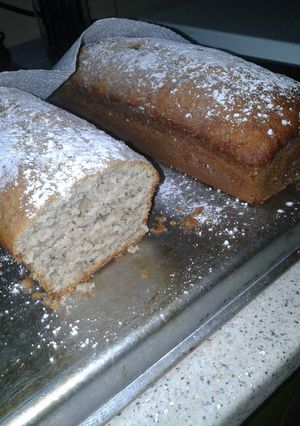 A picture of Delicious banana bread.
