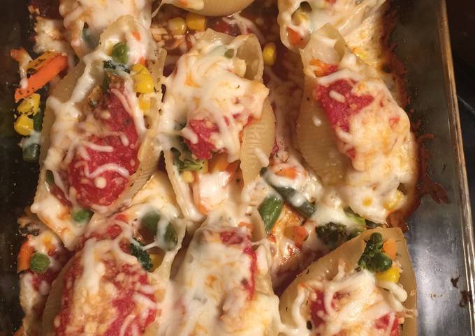 Recipe of Super Quick Homemade Vegetarian Stuffed Shells