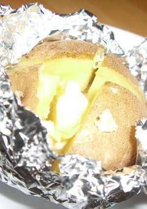 A picture of Baked Potatoes with your Microwave and Toaster Oven.