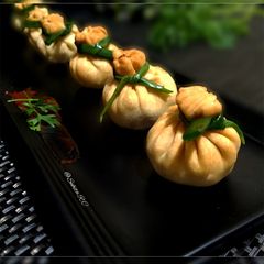 A picture of Cheese Corn Potli.