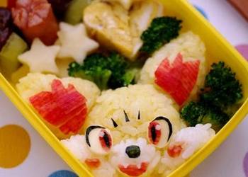 How to Recipe Appetizing Pokemon Fennekin 3D Rice Ball Charaben