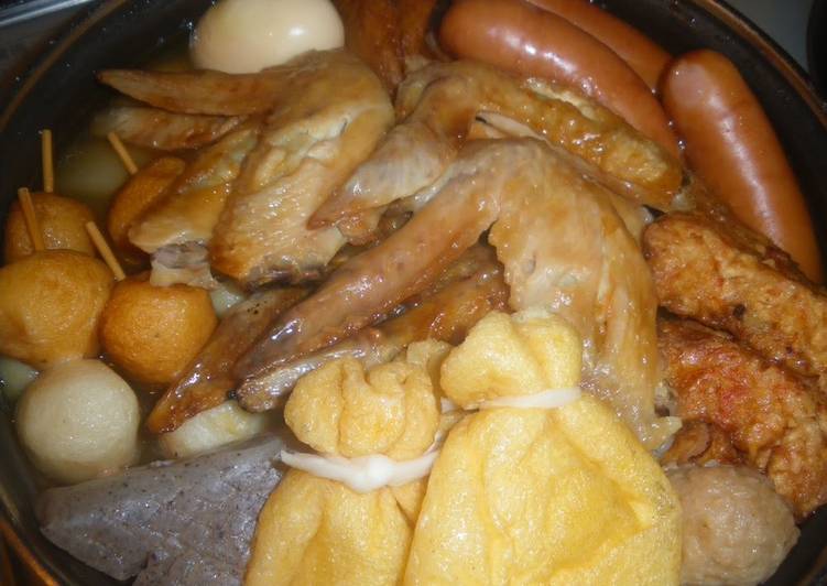 Simple Way to Prepare Super Quick Homemade My Family&#39;s Oden Hot Pot