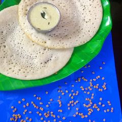 A picture of Mente Dosa (methi dosa).