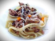 Una foto di ragù alla bolognese