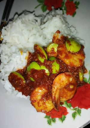 Foto resep Sambal udang pete