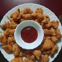 A picture of Chicken popcorn.
