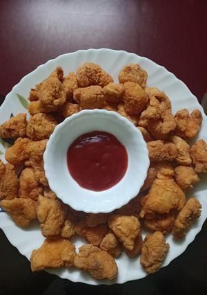 A picture of Chicken popcorn.