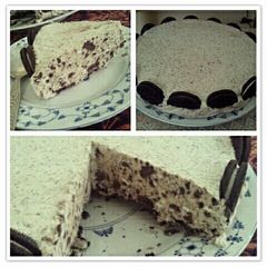 A picture of Oreo Ice Cream Cake.