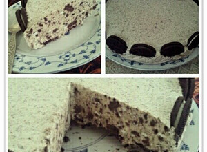 A picture of Oreo Ice Cream Cake.