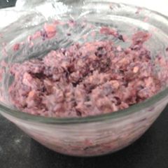 A picture of My coleslaw with a bit of heat.