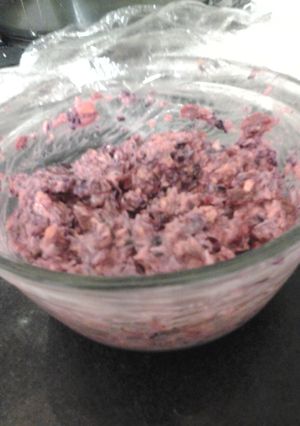 A picture of My coleslaw with a bit of heat.