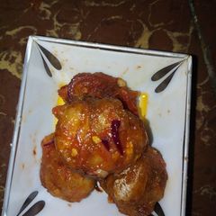 A picture of Fried fish ball.