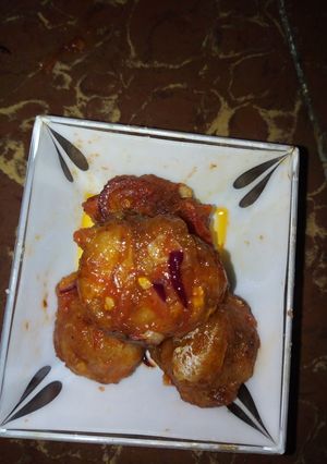 A picture of Fried fish ball.