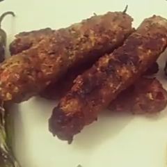 A picture of Turkish Adana Kabab.