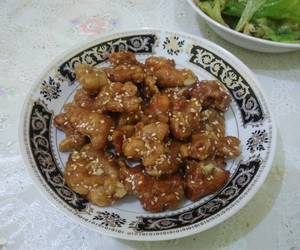 Resep Mudah Ayam krispi wijen madu honey sesame fried chicken Nikmat Lezat