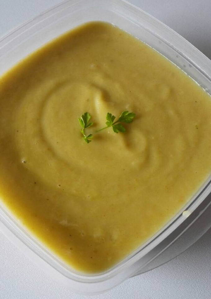 Una foto de Crema de calabacín
