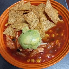 A picture of Chicken and Tortilla Soup.